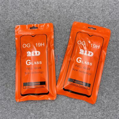 China Hot Selling Recyclable Packaging Case 21D Tempered Glass Customize Bag For Tempered Glass Screen Protector Retail Packaging for sale