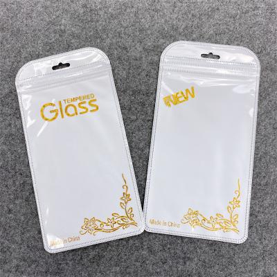 China Wholesale Recyclable In Stock Plastic Bag Packaging Non Poly Woven Fabric Retail Zipper Bags For Glass Film Packaging Bag for sale