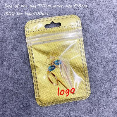 China Clear White Hang Hole Cell Phone Accessories Three Size Seal Plastic Packaging Bag Recyclable Zip Lock Bag for sale