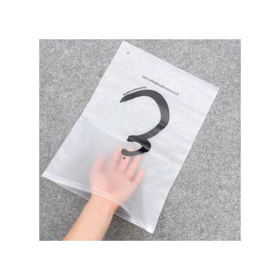 China Moisture Proof T-shirt Swimwear Zip Lock Clothing Tote Bags Frosted Biodegradable Zipper Bags for sale