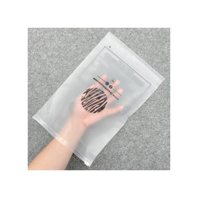 China Factory Direct Supply Moisture Proof Frosted Plastic PVC Clothing Packaging Zipper Bag for sale