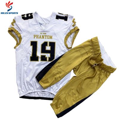 China Custom Made High Quality Antibacterial Embroidery American Football Uniforms Youth Team 7 V 7 Flag American Football Tank Tops for sale