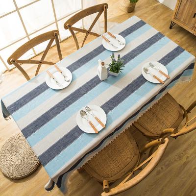 China Nordic Striped Waterproof Tassel Home Party Kitchen Table Waterproof and Anti-scald Table Runner for sale