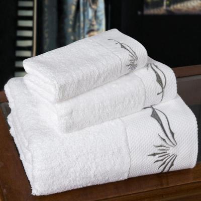 China QUICK DRY thicken and increase super soft hotel style cotton logo towel bath towel custom made three-piece set for sale