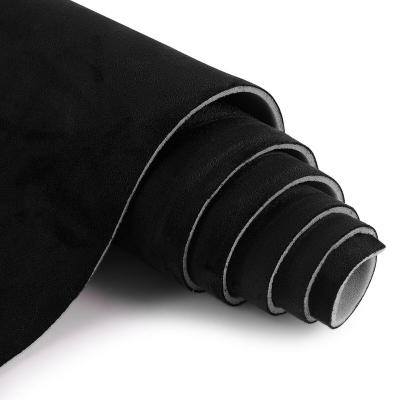 China Factory Supplier Black Automotive Interior Fabric Suede Memory Stretch Auto Headliner Fabric For Upholstery for sale