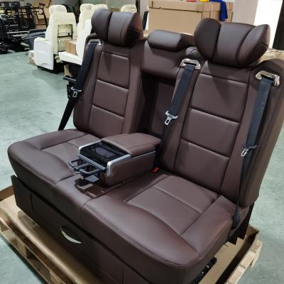 China Planes Seat 2021 Van Seat Luxury China Car Seat Triple Electric Adjustable Back Seat Bench Sofa Bed For Mercedes Benz Vito Seats for sale