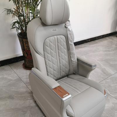 China Aircraft Seat Van Seat Luxury Microfiber Leather Refurbishment Car Folding Hidden Bar Seat Business Van Seat For Buick GL8 Dedicated for sale