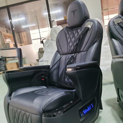 China Planes Seat Luxury Van Seat only Tesla Model X Luxury Coach Seats with microfiber leather seats upgraded for tesila in 2021 for sale