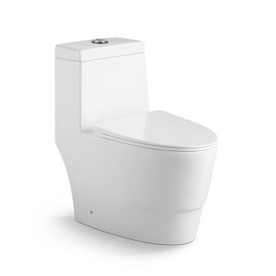 China Wholesale White Toilet Wash Down Dresser P Trap/s One-Piece Dresser Sanitary Ware Double-Flow Home Bathroom Ware Ceramic Toilet Set for sale