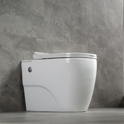 China Luster Modern Sanitary Thick Siphonic Toiletries Induction Pulse One Piece Toilet for sale