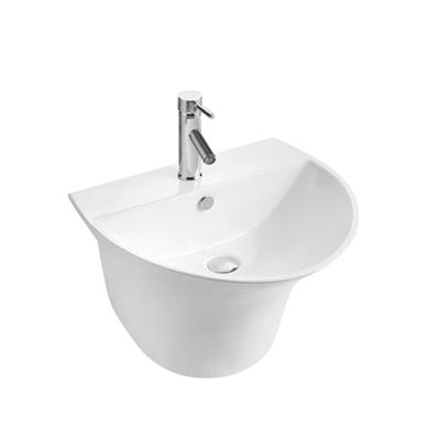 China Modern SELORA Supplier Popular Wall Hung Wash Hand Basin Glass for sale