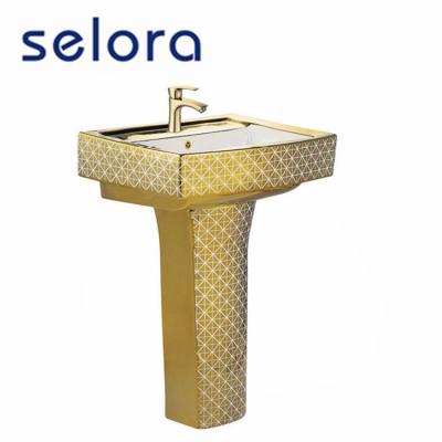 China Hot Selling Modern Gold Wash Hand Bathroom Basin With Brand New Low Price for sale