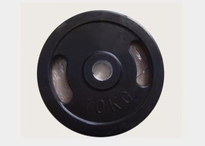 China 1.25kg - 25kg Gym Weight Plates , Black Rubber Barbell Weight Plates à venda