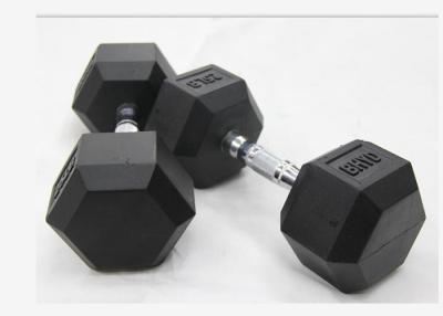 중국 Rubber Coated PU 30kgs Hexagon Gym Fitness Dumbbell 판매용