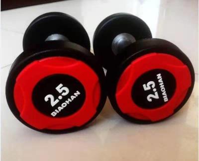 중국 Custom Adult 2.5kg Gym Fitness Dumbbell Rubber And Steel Material 판매용