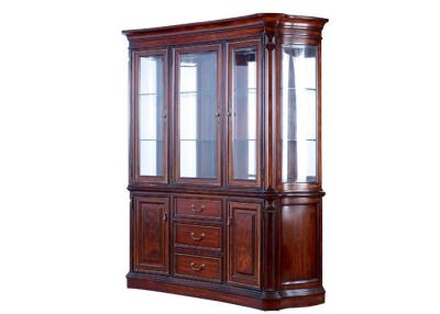 China Vintage Style Big Custom Cabinets Closet With Clear Glass Doors for sale