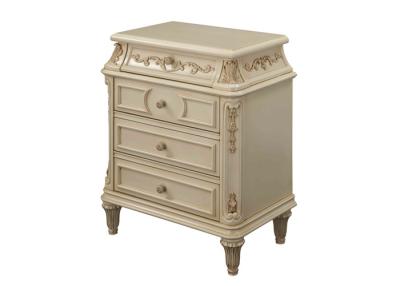 China Cream And Golden Wooden Custom Cabinets With Drawers , French Style for sale