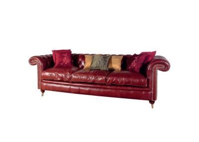 China Sofá cómodo de Chesterfield de la sala de estar del chalet, muebles de encargo de Chesterfield en venta