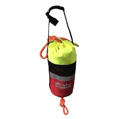 China High Durability Lightweight Throw Rope Bag With Reflective Flotation Rope 20 Meters Long for sale