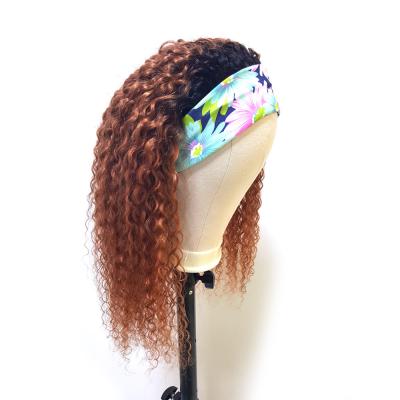 China Wholesale Curly Curl Headband Wig Hair For Black Women, Remy Human Hair Headband Wig, Headband Hair Wig for sale