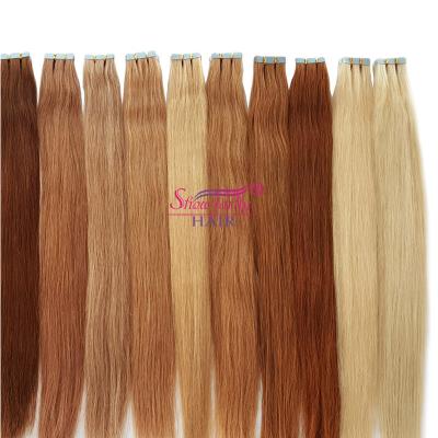 China Best Selling Virgin Remy Virgin Remy Hair Extensions New York Double Drawn Russian Blonde Grade 8A Silky Straight Wave for sale