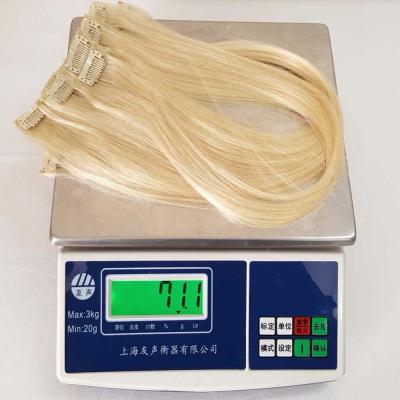 China Silky Straight Wave High Quality Clip In Hair Extensions 100% Human Remy Natural Hair Clip In , Clip In Extensions Hair for sale