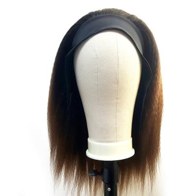 China Straight Curly Curly Headband Hair Wig For Women Synthetic Headband Wigs For Girl's Yaki Straight Hair For Daily Party for sale