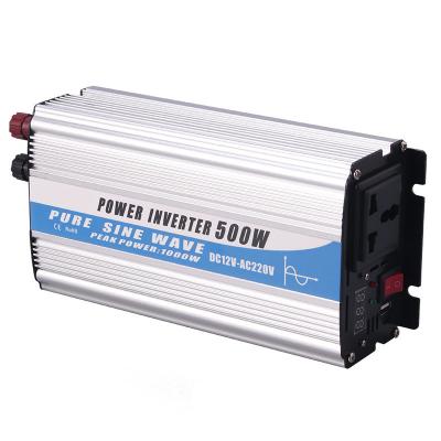 China 110v 220v 230v Aluminum AC 500W Factory Sale 12V 24V 48V DC With USB LED Screen Good Prices Micro Car Power Inverter 500W for sale