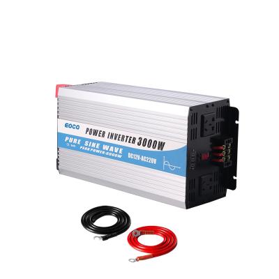 China Aluminum Alloy Solar Inverter Off Grid 12v 220v 3000w Car Power Inverter Pure Sine Wave Inverter 3000w for sale