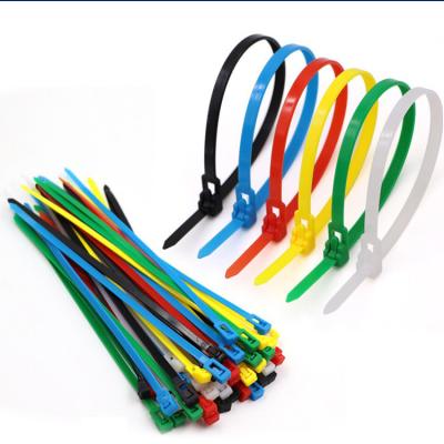 China Factory direct fire retardant releasable nylon reusable hook tie zip tie prices reusable cable ties for sale