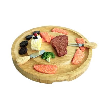 China New arrival viable sustainable bamboo board JSY queso tabla cheese queso board cheese board tablas and knife tabla custom bamboo queso for sale