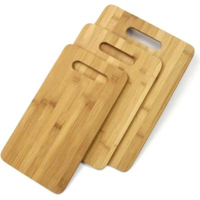 China Custom Bamboo Cutting Board Chopper Set High Quality Viable Bamboo Chopping Plates Tablas De madera For Food Prep for sale