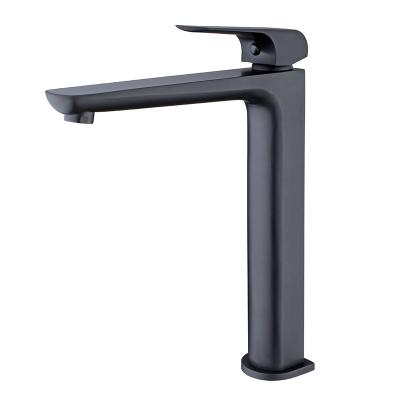 China High Quality Brass Metered Brass Faucets ZUKKI Faucets Matte Black / Brushed Nickel / Gun Gray Cast Kraan Deck Mounted Tall Basin Mixer For Bathroom for sale