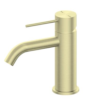 China Thermostatic Faucets YSW Factory Wholesale Basin Faucet Brass Deck Mounted 1 Hole Sink Mixer Tap Modern Brushed Gold Basin Faucet for sale