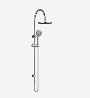 China With Slide Bar ZUKKI Classic Chrome Plating Bath Rain Shower Set Bathroom Shower System With Handle Shower Head for sale