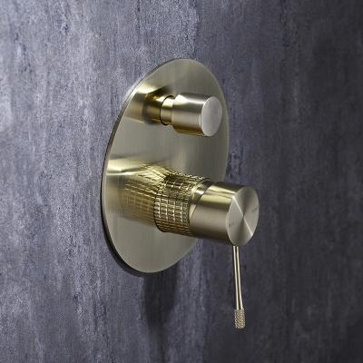 China Without Wall Mounted Hidden Knurled Faucet Bath Shower Mixer Taps Brass Switch Slide Bar Faucet Mixer Valves With Diverter for sale