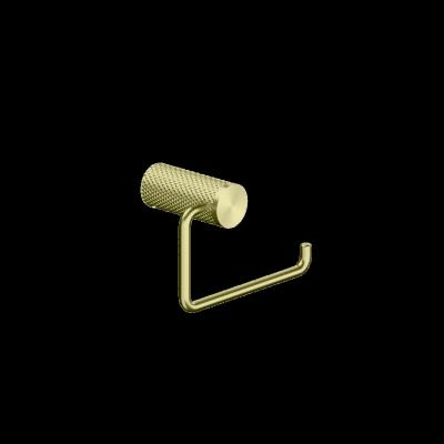 China Durable ZUKKI Brushed Gold Modern Style Bathroom Accessories Toilet Paper Towel Holder Knurling Faucet for sale