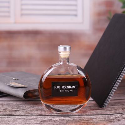 China Hot Selling Beverage Wine Bottle Glass Whiskey Bottle 250ml 500ml Wine Bottles With Seal Caps For OEM xo wine for sale