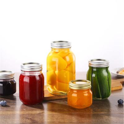 China Wholesale Mason Jars 250ml 470ml 1000ml Eco-friendly Recyclable Glass Jar Supplier Wide Mouth Glass Jar With Lid for sale