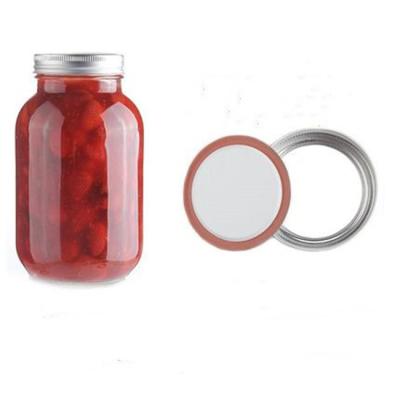 China 250ml 470ml 1000ml Kitchen Storage Mason Jar Bulk Spice Glass Food Eco-friendly Recyclable Hot Selling Glass Jar With Lid for sale