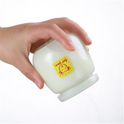 China Wholesale High Quality Recyclable 100ml 150ml 200ml Stocked Mini Package Yogurt Pudding Glass Milk Bottles for sale