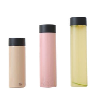 China Viable Custom High Quality Reusable Glass Water Bottle 500ml Voss Water Bottle Outdoor Use 500ml for sale