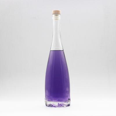 China China factory direct sale empty wine bottle cork fancy single glass bottles 675ml burgundy new empty for sale