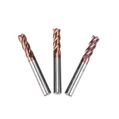 China Titanium Coated Carbide Plotter Blade Milling Cutter End Mill HSS Coated End Mills for sale