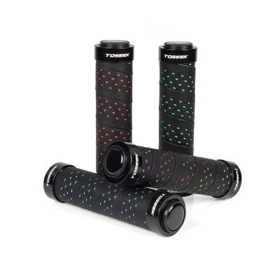 China TOSEEK TS104 Mountain Bikes Grip 22.2Mm Custom Bicycle Handlebar Grips Rubber Dirt Bike Grips for sale