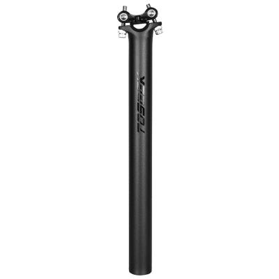 China Carbon Tube+Aluminum Alloy Head TOSEEK ZF-ONE Mountain Bike Accessories Electric Bicycle Seatpost Carbon Seat Post 31.6 for sale