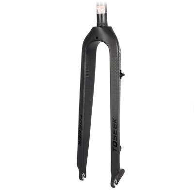 China TOSEEK Mountain Bikes Carbon Mtb Bike Fork Mountain Bike Fork Disc Brake Hard Bike Parts Fork for sale