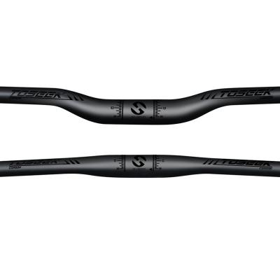 China Mountain Bikes TOSEEK Black Cycle Grip Bar 22.2Mm Mountain Bicycle Carbon Fiber Handlebar Mtb Bike Handlebars for sale