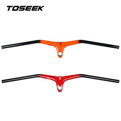 China TOSEEK TS-180 Mountain Bikes Carbon Integrated Handlebar Light Mtb Bike Handlebar Carbon Handlebar for sale