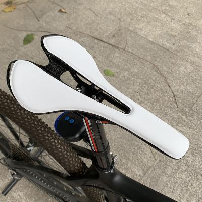 China Motion Own Factory Super Lightweight Carbon Fiber Mountain Bike Seat Leather Bicycle Saddle Seat Bike Parts for sale